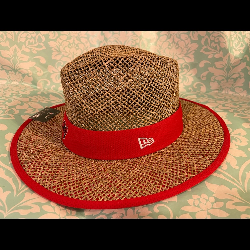 Mens new era Tampa Bay Buccaneers straw hat sz One sz fits most - Picture 3 of 8